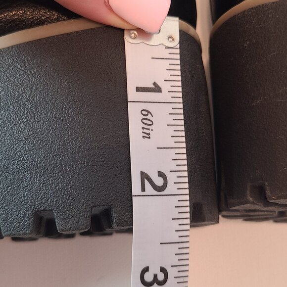 DV by Dolce Vita Black Wedge Platform Lug Sole Boots – Size 7.5 - Picture 13 of 15